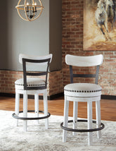 Hoover Furniture Outlet - Ashley Furniture - Valebeck Counter Height Barstool (Set of 2) - Counter Height Barstool (Set of 2) - D546-524X2